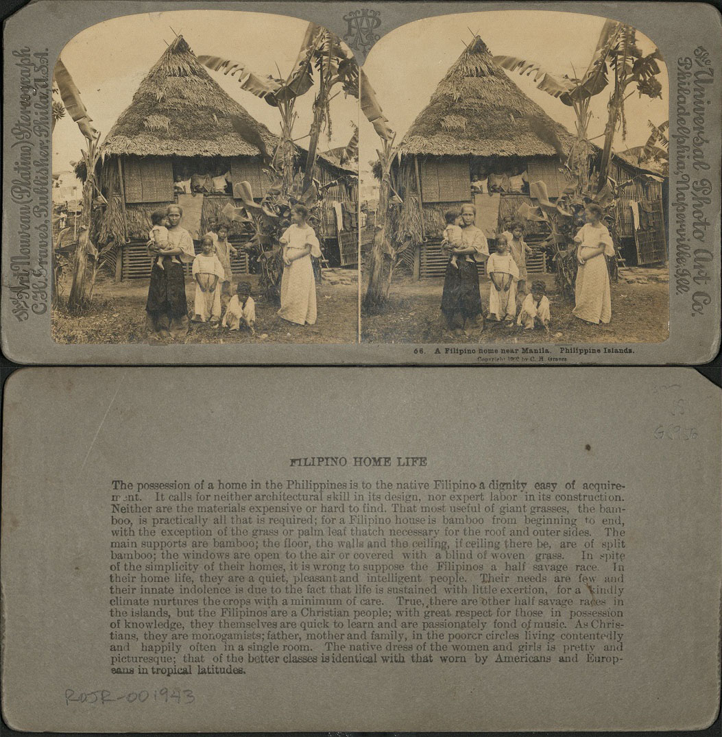 A Filipino home near Manila, Philippine Islands.